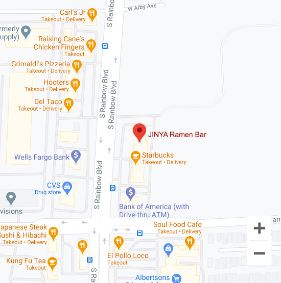 Map of Jinya 7240 South Rainbow Blvd. Suite #A Las Vegas, NV 89118